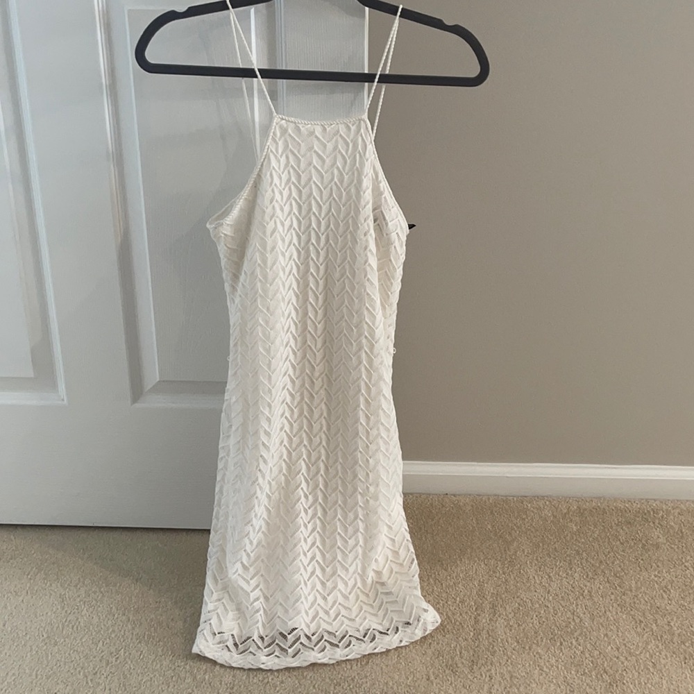 Knit white dress